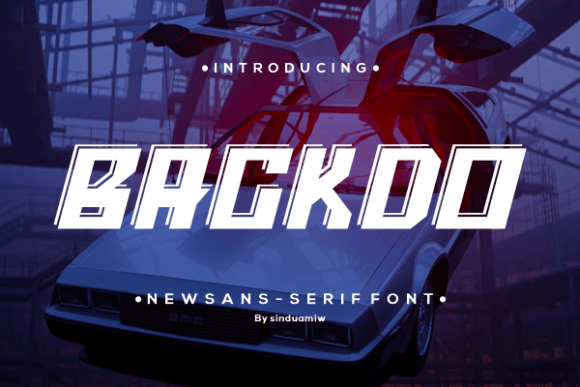 Backdo: A Futuristic Display Font for Bold Web Design