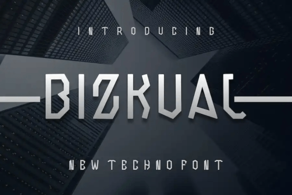 Bizkual: A Modern Display Font for Editorial Impact