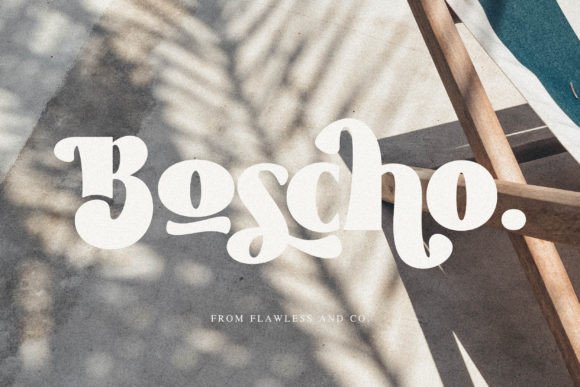 Boscho: A Modern Display Font for Branding Projects