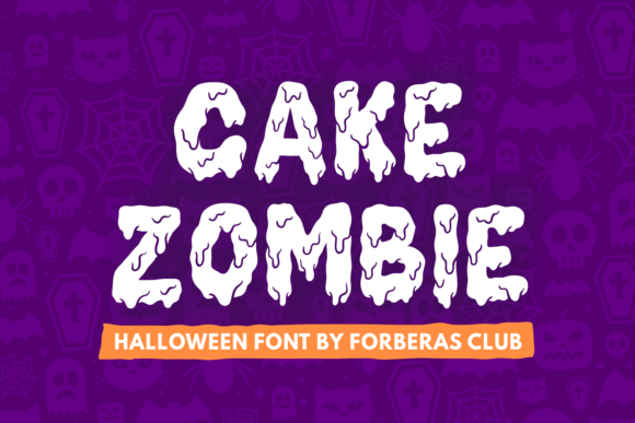 Cake Zombie Font: Spooky Style for Small Business Branding