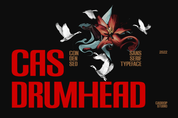 Cas Drumhead: A Cool Display Font for Branding Projects