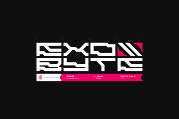 Exobyte: A Futuristic Display Font for Bold Branding