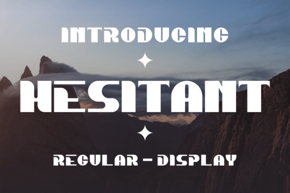 Hesitant: A Distinctive Display Font for Editorial Confidence