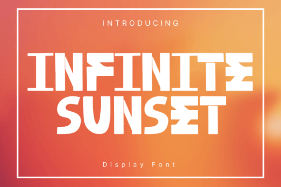 Infinite Sunset: The Fun Display Font for Editorial Brilliance