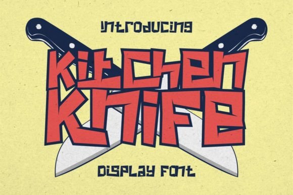 Kitchen Knife: A Statement Font for Digital Branding