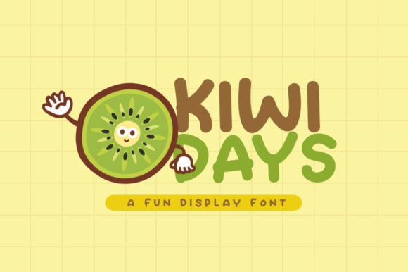 Kiwi Days: A Playful Display Font for Creative Branding