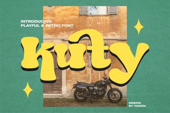Kuty: A Retro Display Font That Brings Handmade Products to Life