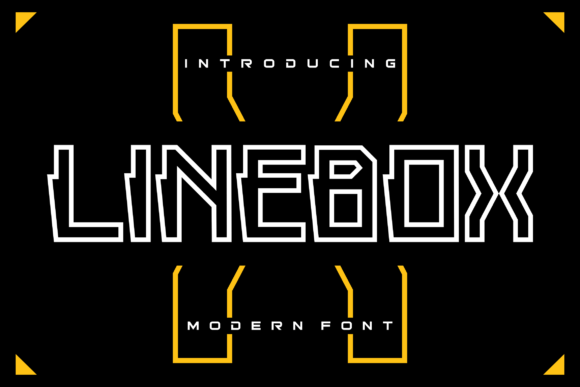 Linebox: An Elegant Outlined Font for Crafters and Makers