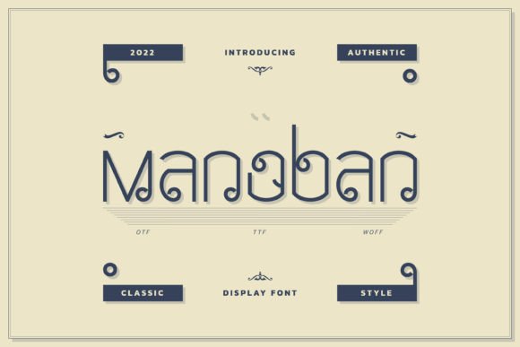 Manoban: A Display Font That Builds Boutique Brand Energy