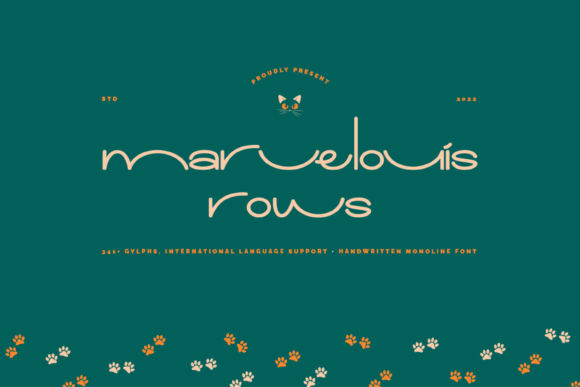 Marvelouis Rows Font: Playful Display for Campaigns