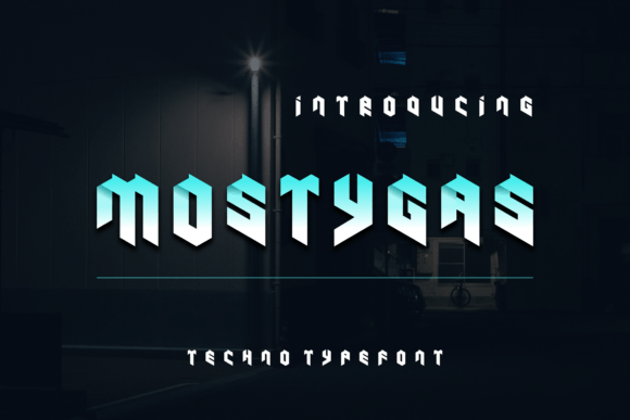 Mostygas: A Modern Display Font Designed for Editorial Mood