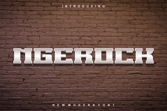 Ngerock: A Cool, Modern Typeface for Business Branding