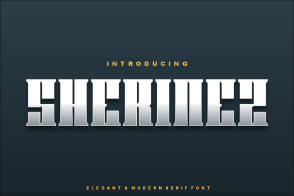 Sherinez: A Modern Display Font for Clear Brand Communication