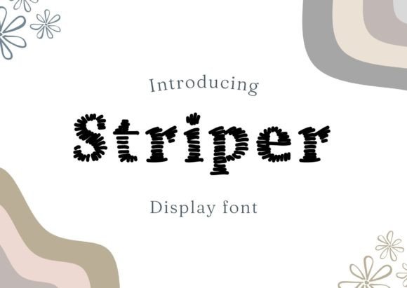 Striper: A Hand-Drawn Display Font for Web Design