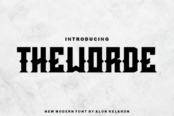 Theworde Display Font: A Bold Typeface for Web Projects