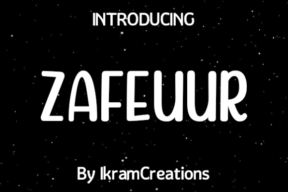 Zafeuur: A Playful Display Font for Scroll‑Stopping Visuals